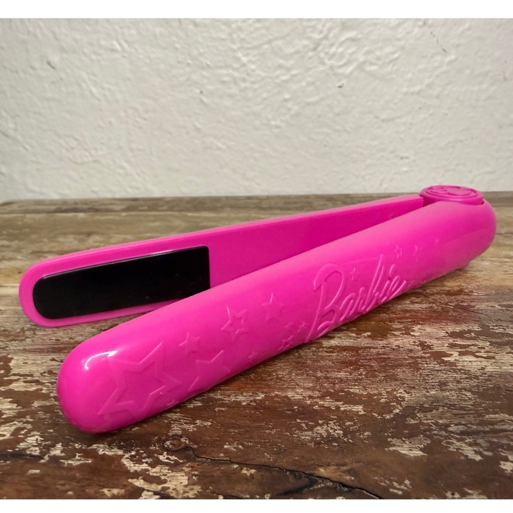 Just Play Barbie Pretend Pink Flat Iron Hair Straightener